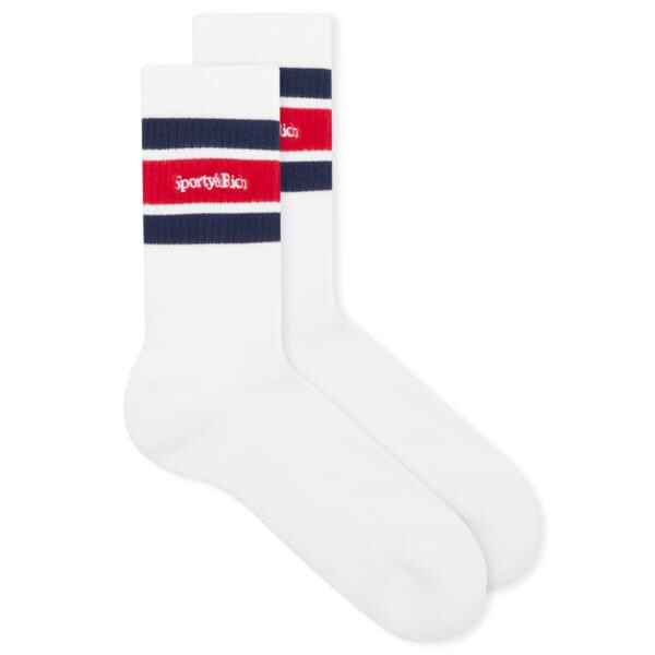 

Носки в полоску с логотипом Serif Sporty & Rich, белый