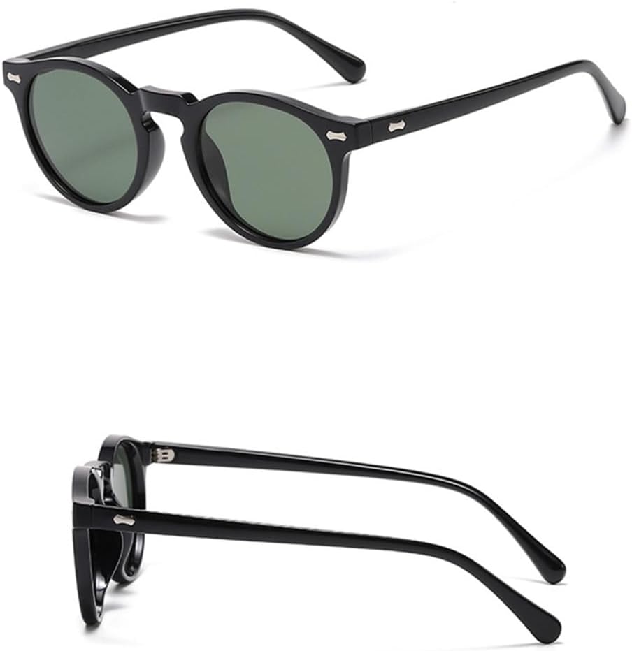 

Поляризованные круглые солнцезащитные очки с заклепками для мужчин и женщин, маленькая оправа, солнцезащитные очки Ocean для мужчин, винтажные, красочные очки VFDHN, 7