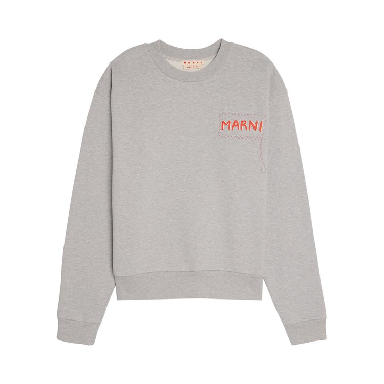 

Толстовка Marni Dripping Flower Jersey Sweatshirt, цвет Sodium