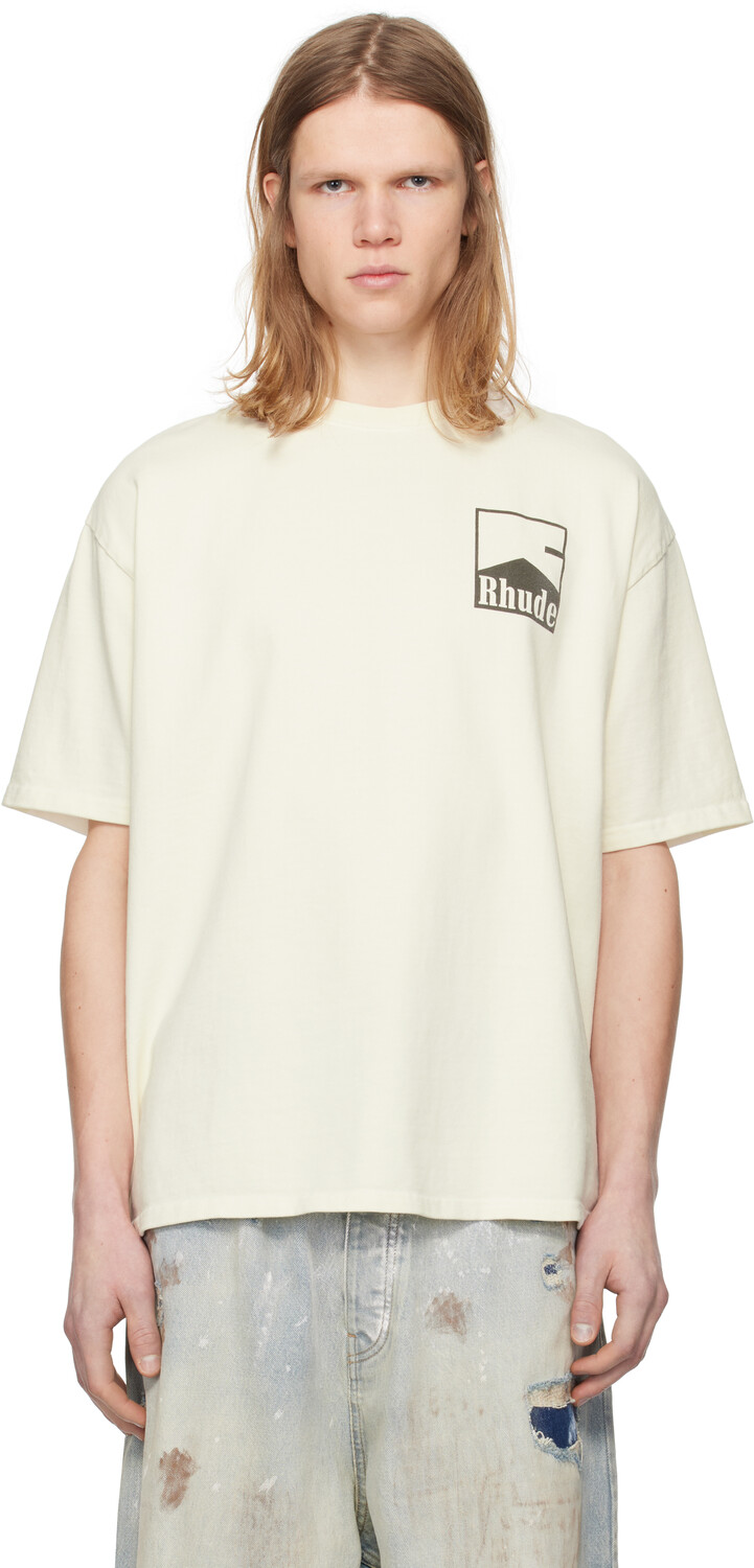 

Футболка с шевронным принтом Off-White Rhude, VTG white