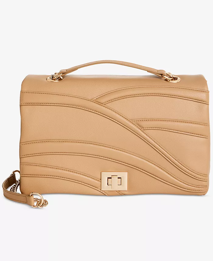

Ajae Small Flap Overlay Crossbody I.N.C. International Concepts, коричневый