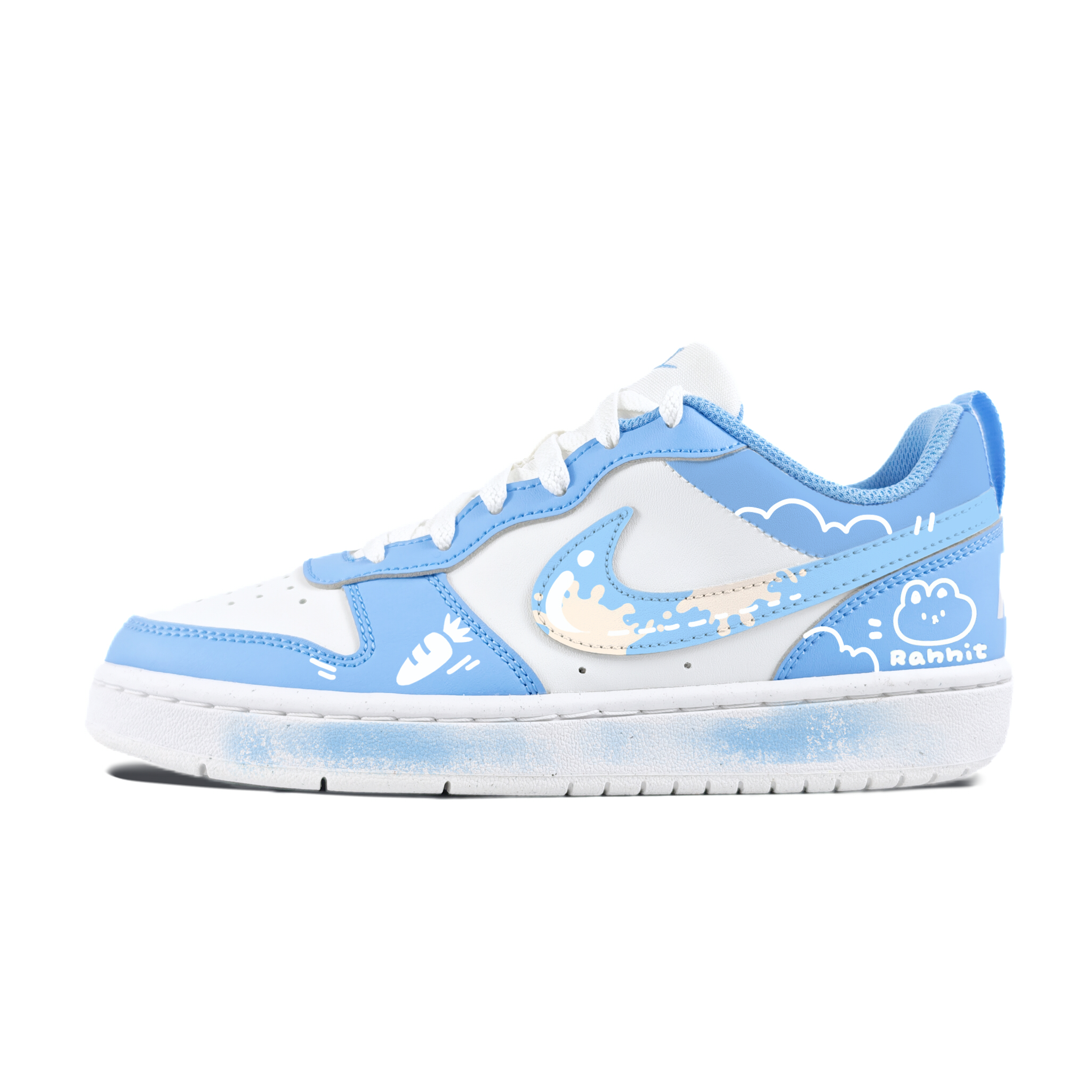 

Низкие детские кроссовки для скейтбординга Court Cloud Bunny для подростков Nike, синий