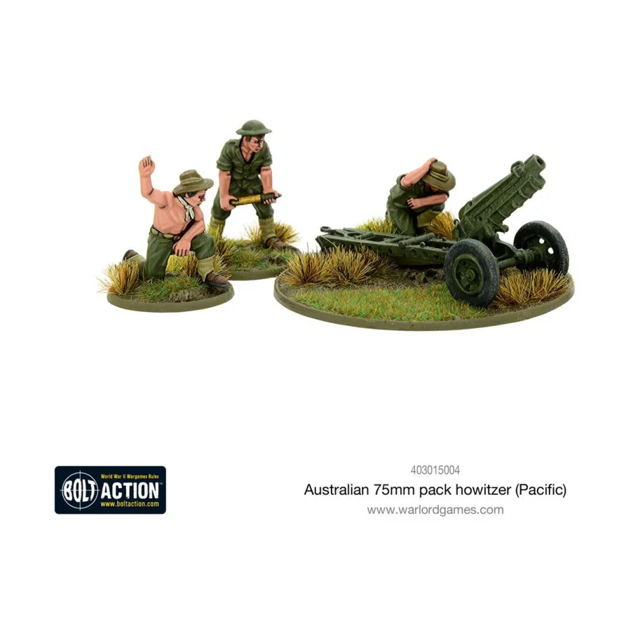 

Австралийская 75-мм ранцевая гаубица (Тихий океан), Bolt Action - Australian (28mm)