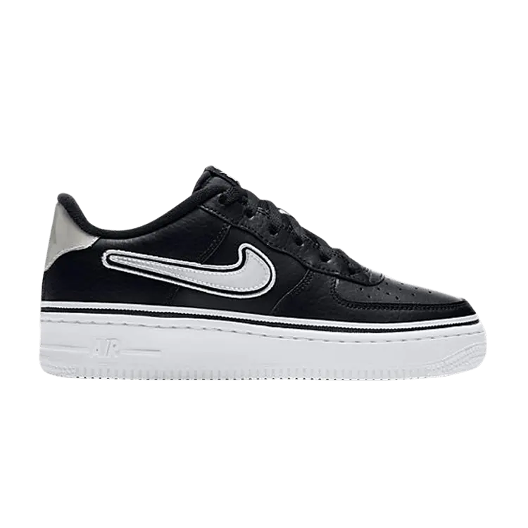 

Кроссовки Nike Air Force 1 LV8 Sport GS 'Black White', черный