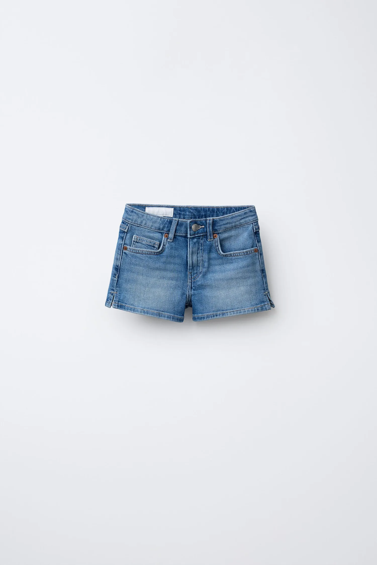 Джинсовые шорты-бермуды Zara, синий