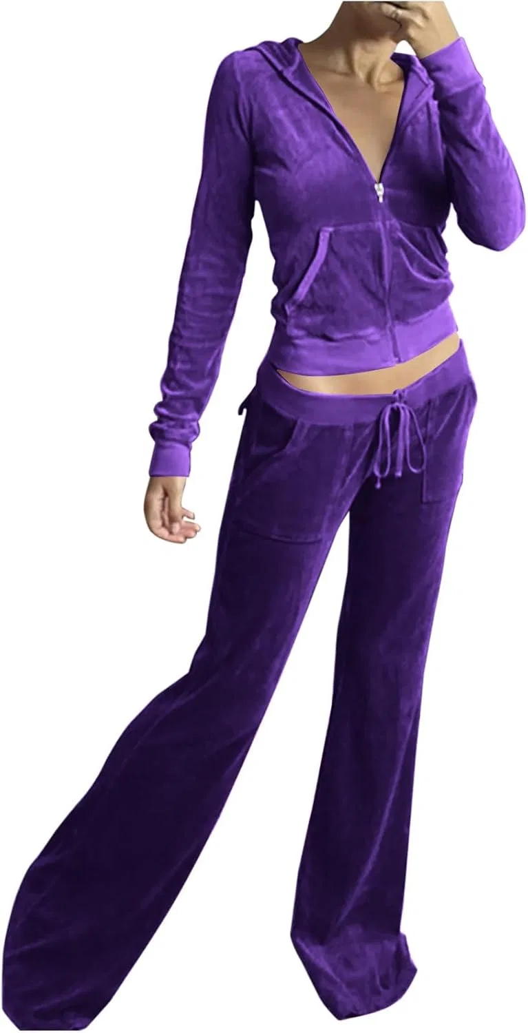 Спортивный костюм велюровый, Purple