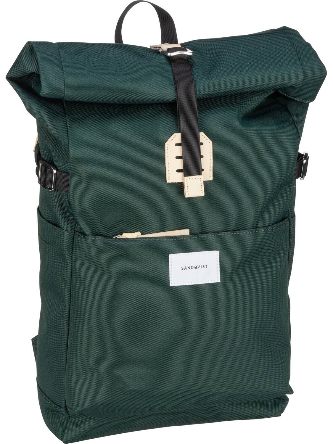 

Рюкзак SANDQVIST/Backpack Ilon Rolltop Backpack, цвет Dark Green/Natural Leather