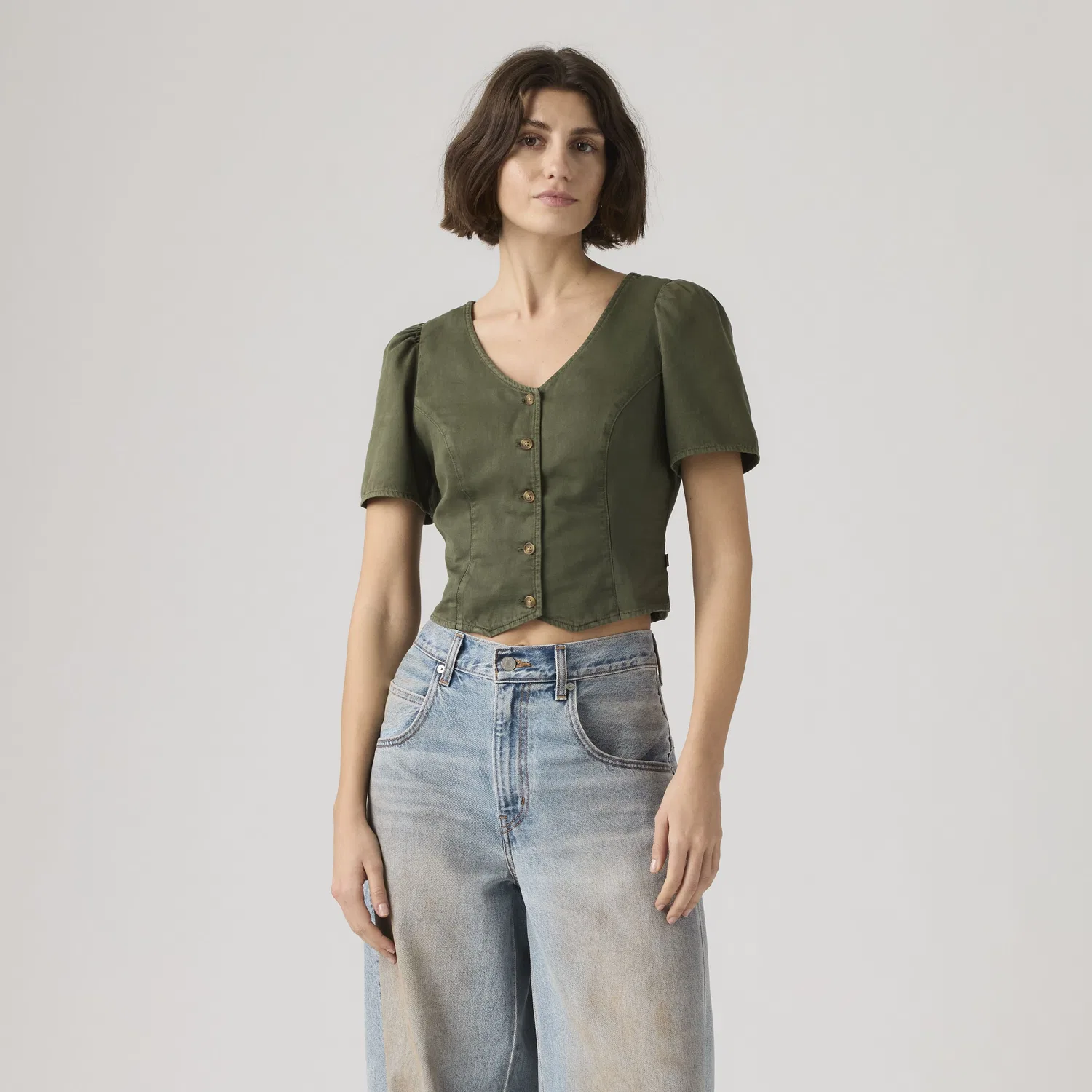 Блузка Moxie Slim Levi's, Green — фото 3