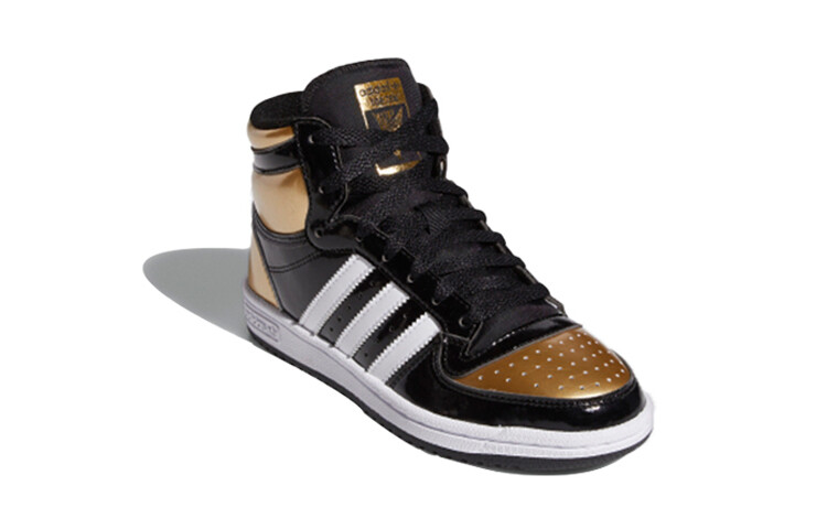 Десять лучших детских кроссовок для скейтбординга GS High-top Black/Gold/White Adidas — фото 2