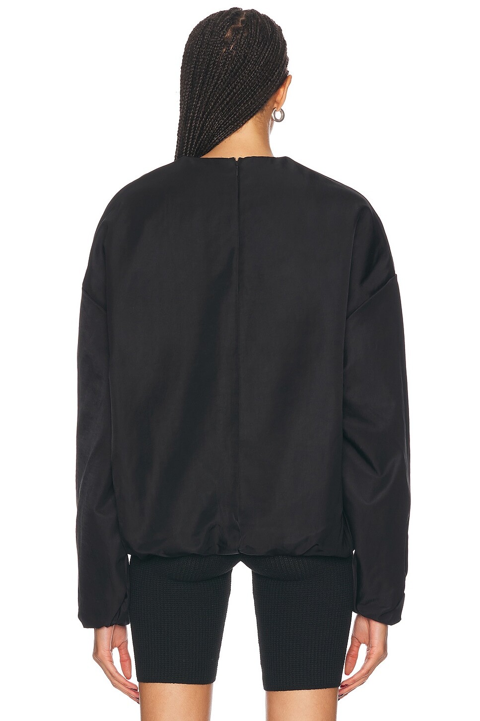 Толстовка с круглым вырезом Fear of God ESSENTIALS, черный — фото 3