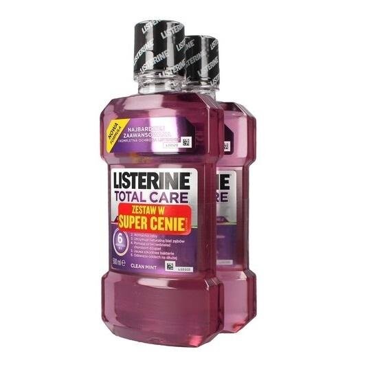 

Жидкость для полоскания рта, 2x500 мл Listerine, Total Care