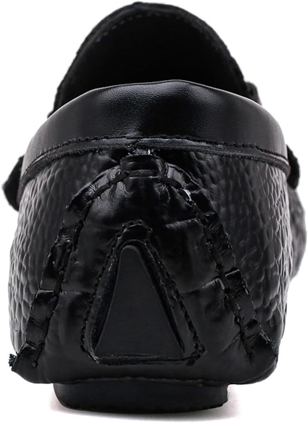 Кожаные лоферы Dacnakby Men's Crocodile Pattern, черный — фото 3