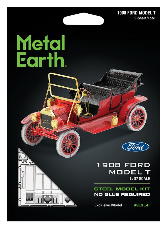 

Металлическая Земля, Ford Model T 1908, изд. Металлическая модель складная. Fascinations