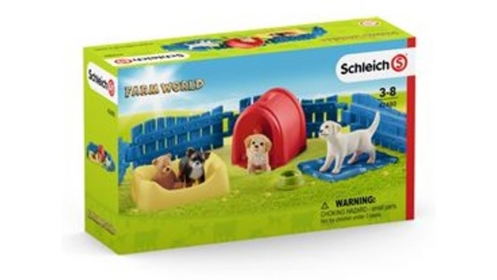 

Schleich Farm World Домик для щенков
