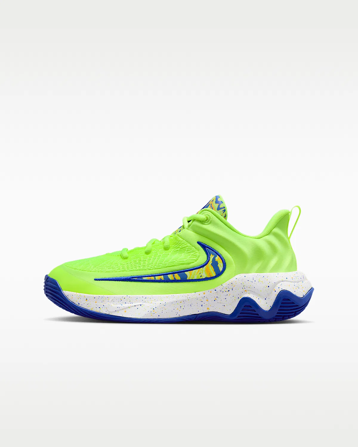 Детские баскетбольные кроссовки Giannis Immortality 4 SE, Volt Ice/Game Royal/Laser Orange/Multi-Color