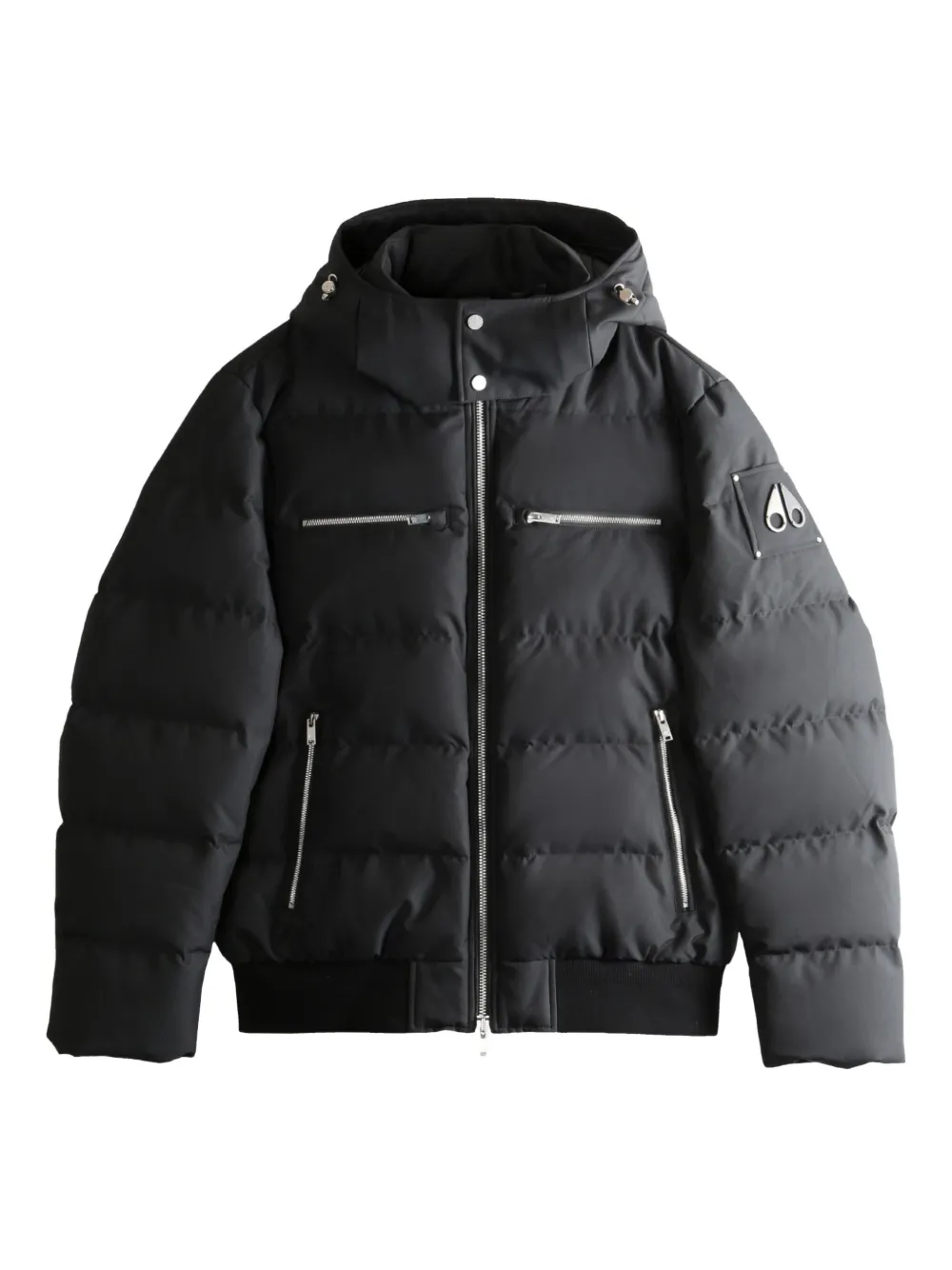 

Куртка с капюшоном на молнии Moose Knuckles, черный