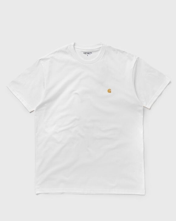 

Футболка Carhartt Wip S/S Chase T-Shirt, цвет white / gold
