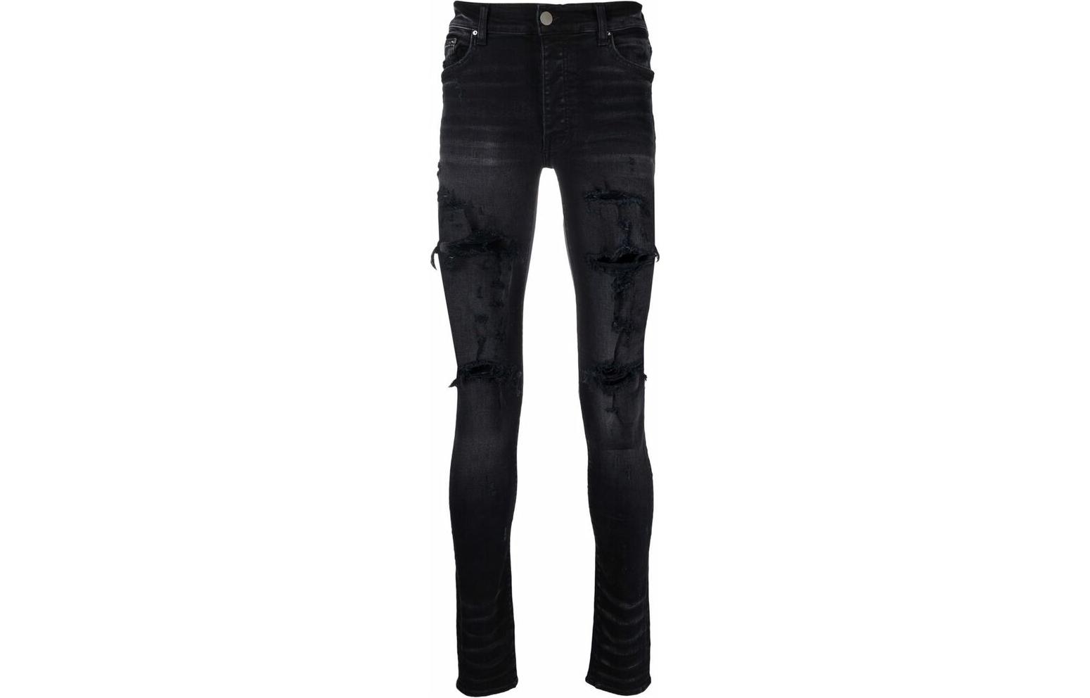 

Чёрные поношенные джинсы Thrasher Plus AMIRI