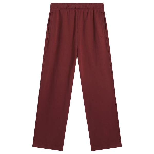 

Классические прямые брюки из хлопкового флиса Skims, Merlot