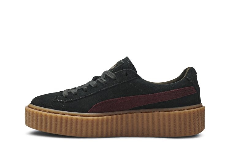 Кроссовки Puma Fenty x Wmns Suede Creeper 'Green Bordeaux', зеленый — фото 3