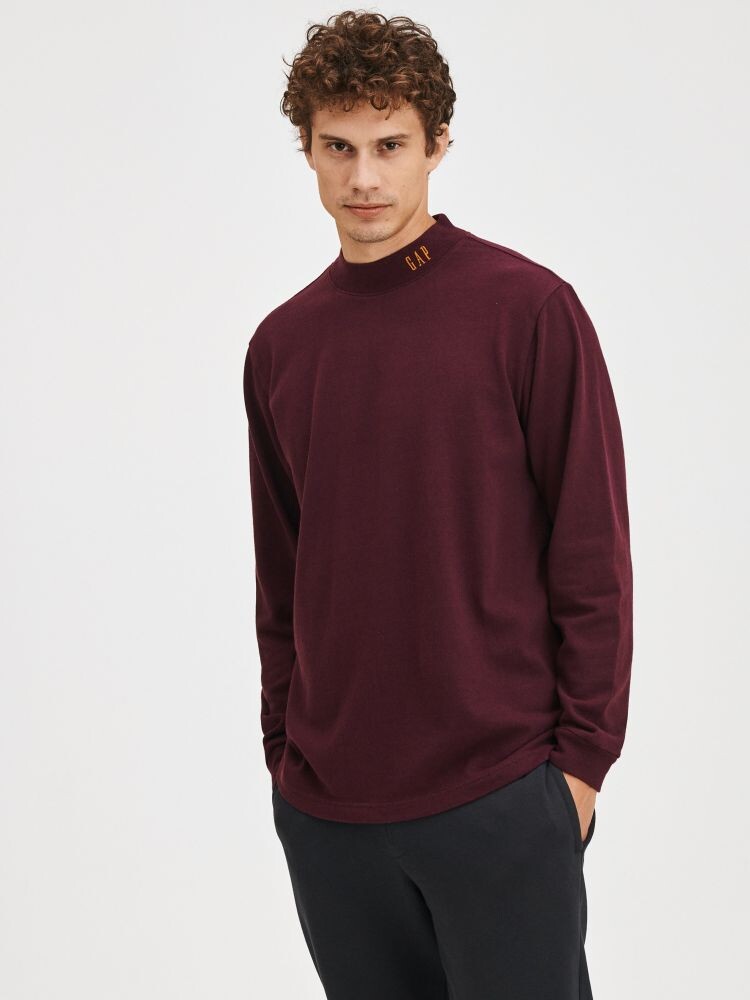 

Хлопковая футболка с логотипом Gap, фиолетовый