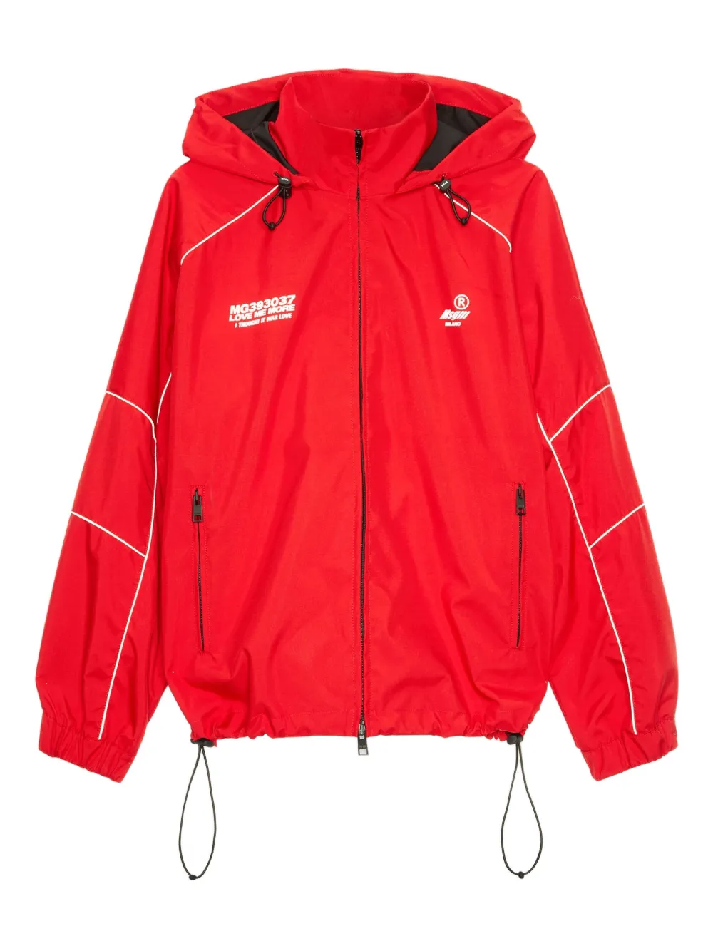 

Куртка с капюшоном Msgm, красный