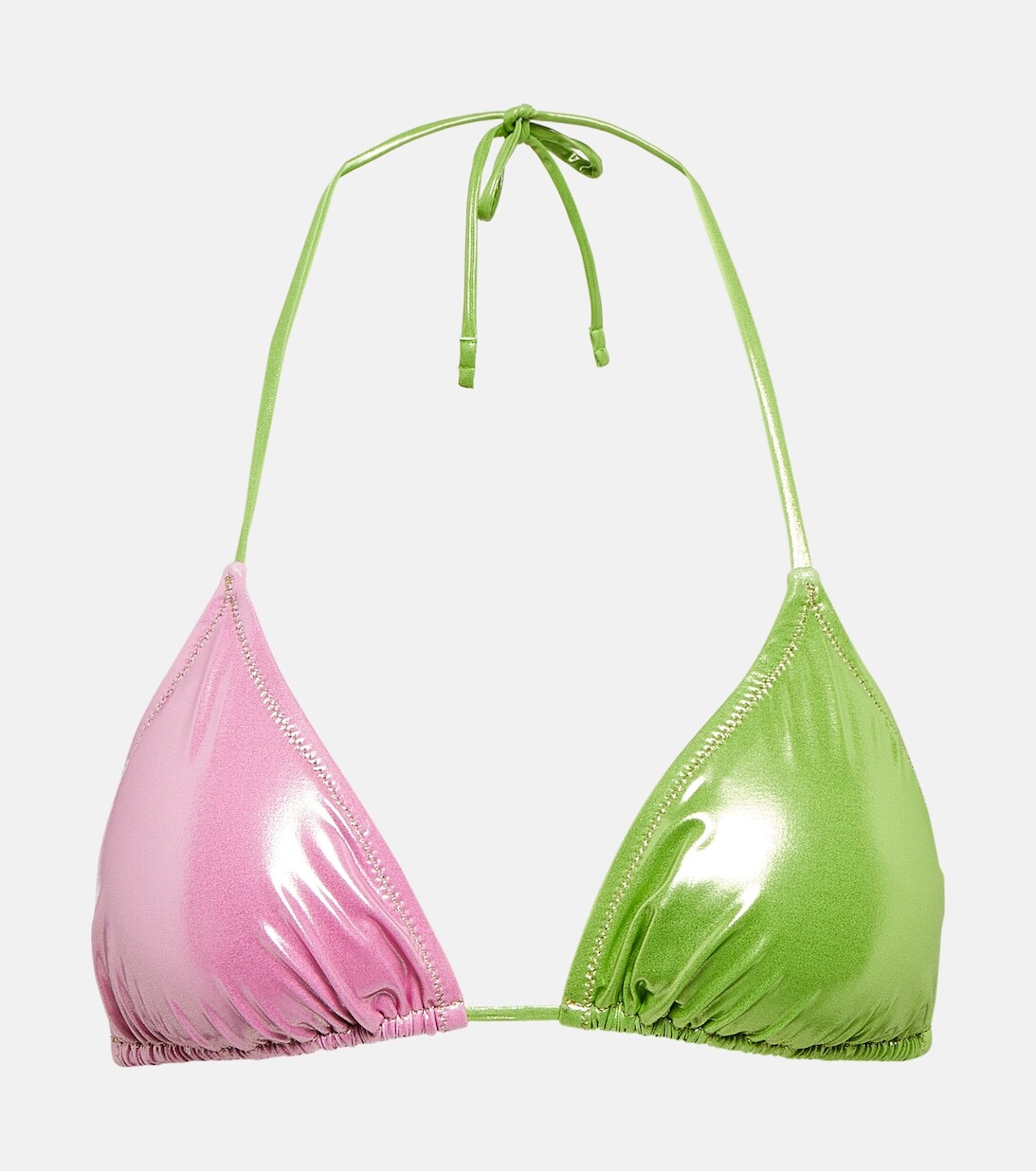 

Лиф бикини Love Triangle из ламе REINA OLGA, разноцветный
