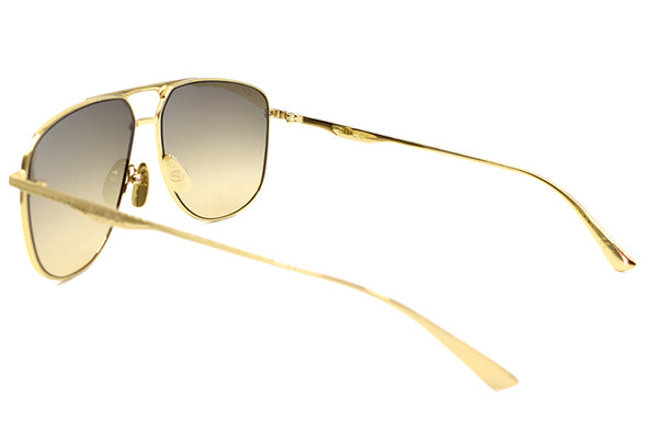 Солнцезащитные очки series business travel version lens aviator gold color Gucci, золотой — фото 3