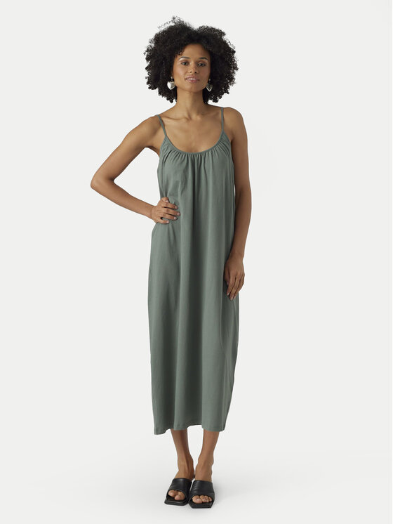 

Летнее платье стандартный крой Luna 10286077 Vero Moda, зеленый
