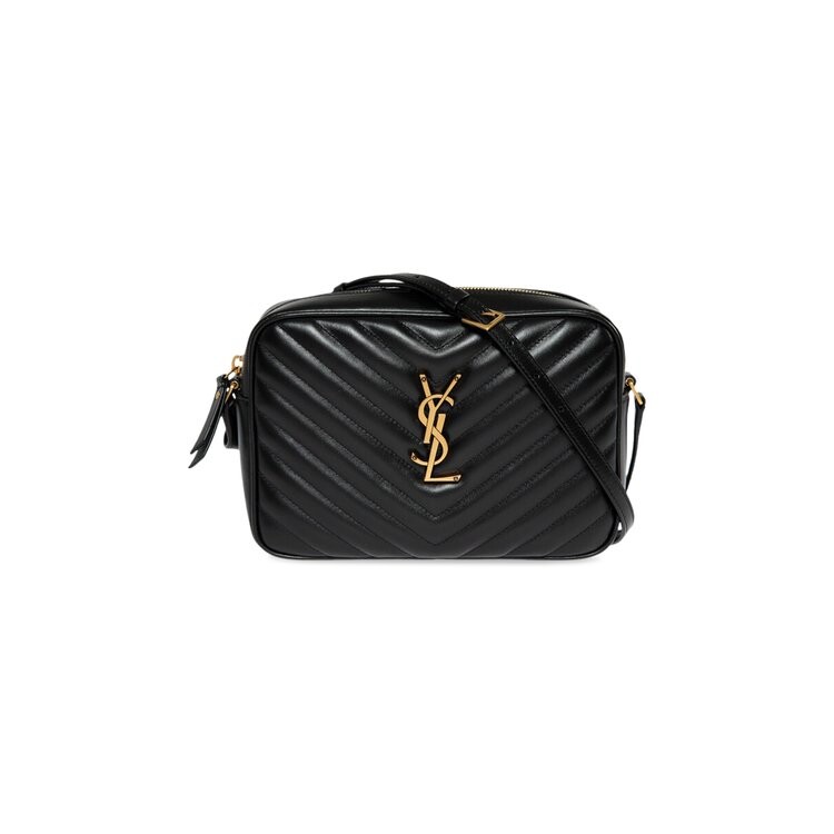 

Сумка Saint Laurent Lou Quilted Crossbody Bag, черный