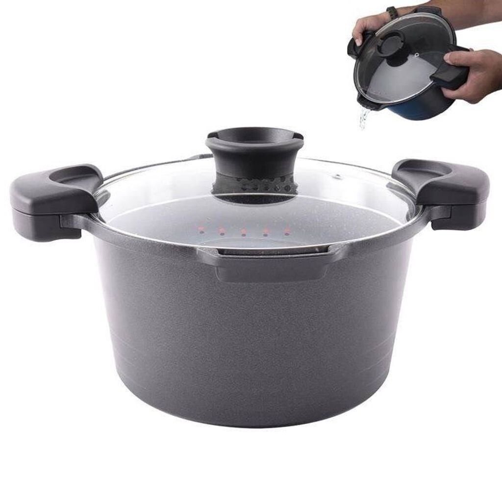 

Кастрюля для макарон Orion Кастрюля для макарон 24 см GRANDE крышка с выливным бортиком