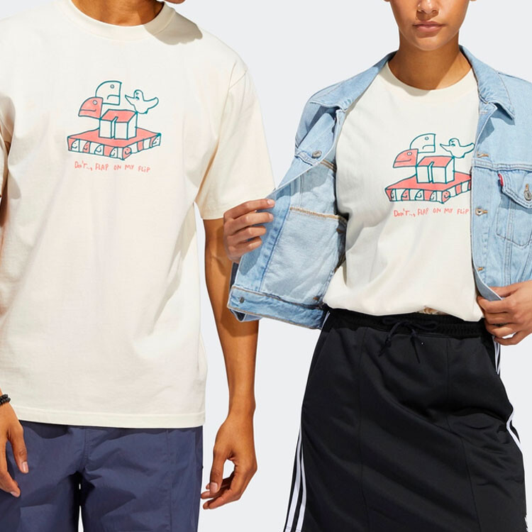 Футболка унисекс серая/белая Adidas Originals, серый — фото 3