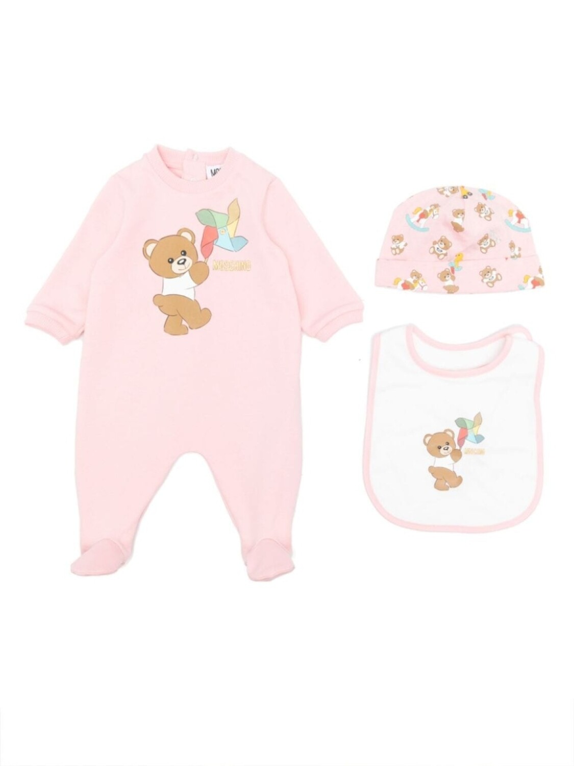 

Moschino Kids пижама с принтом Teddy Bear, розовый