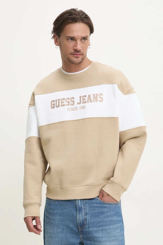 

Рубашка Guess Jeans, бежевый