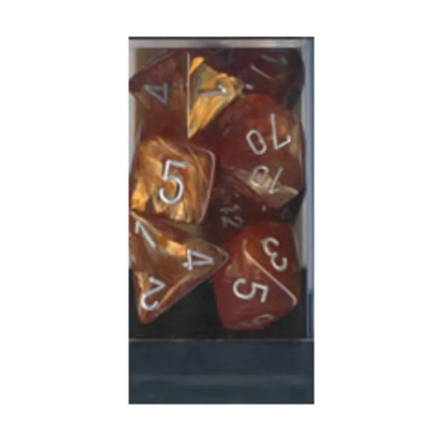 

Поликомплект Медь со сталью (7), Dice - Leaf (Chessex)