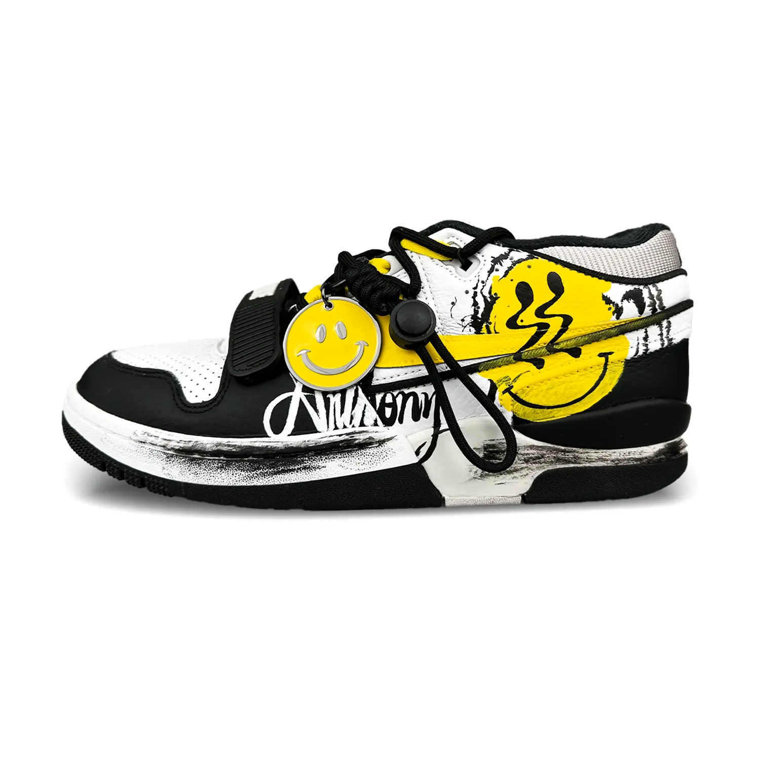 

Кроссовки Nike Air Alpha Force 88 Skateboarding Shoes Men Low-top Black/yellow/white, белый/черный