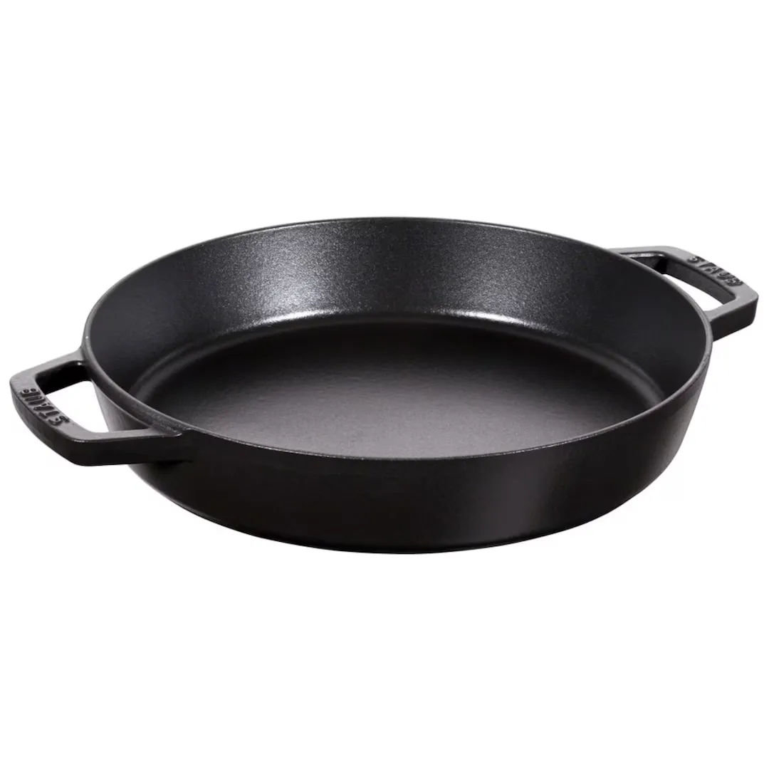 

Сковорода круглая Staub с двойной ручкой, черный