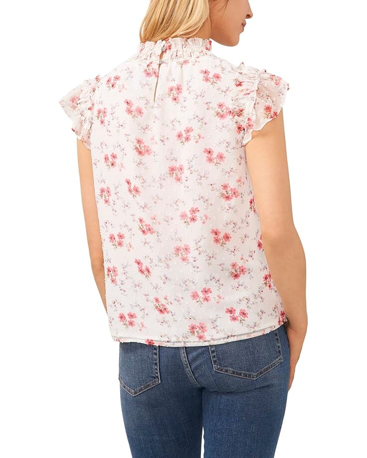 

Блуза CeCe Elastic Neck Blouse, цвет Ultra White