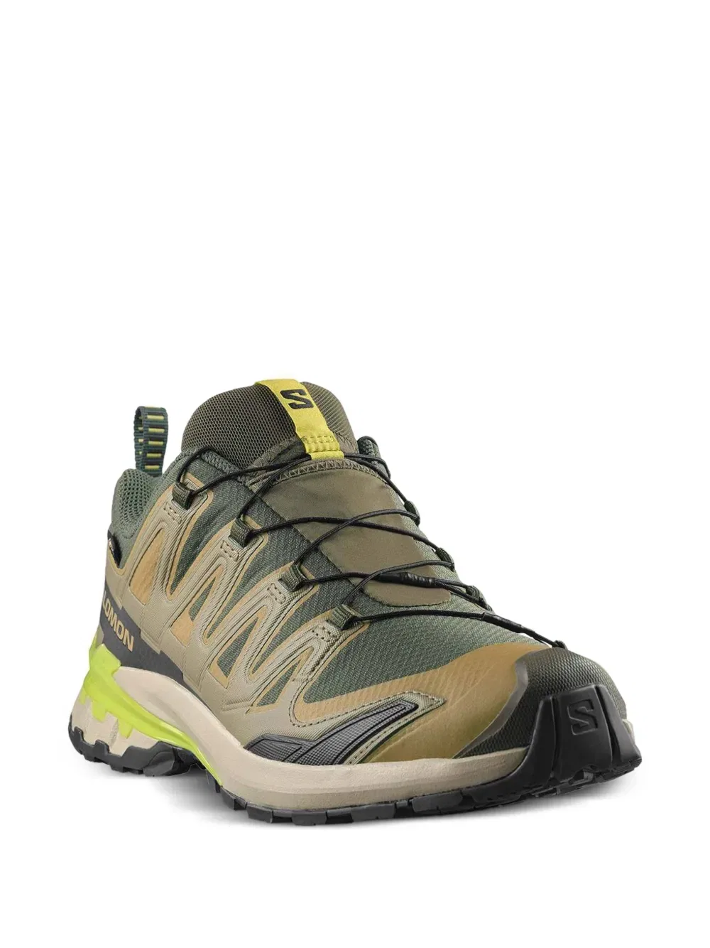 Кроссовки Xa pro 3d v9 на шнуровке Salomon, зеленый — фото 2
