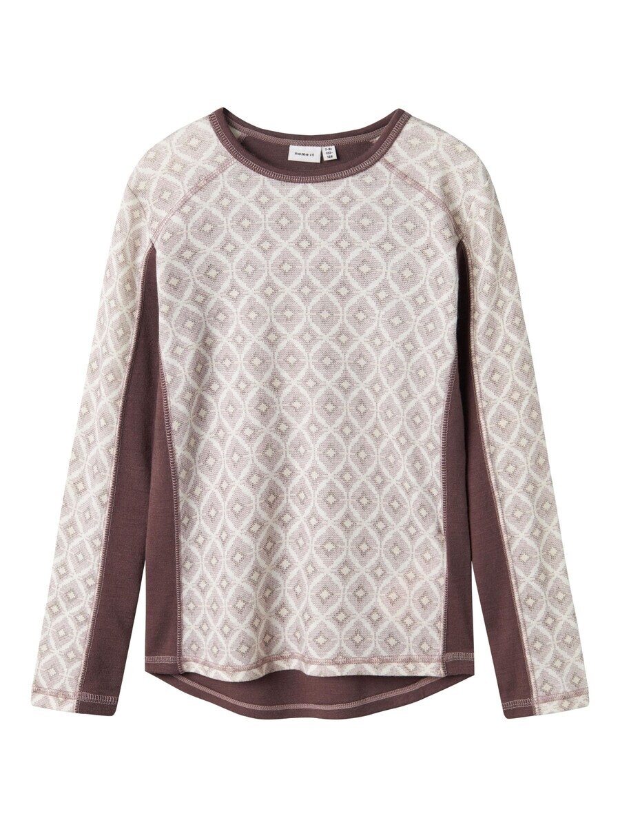 

Лонгслив NAME IT Shirt, цвет grey/white