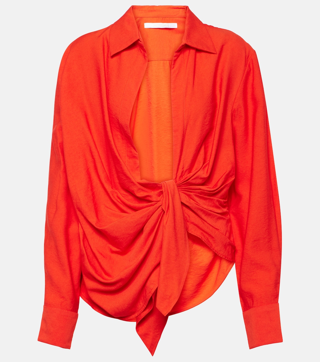

Рубашка La Chemise Bahia со сборками Jacquemus, оранжевый