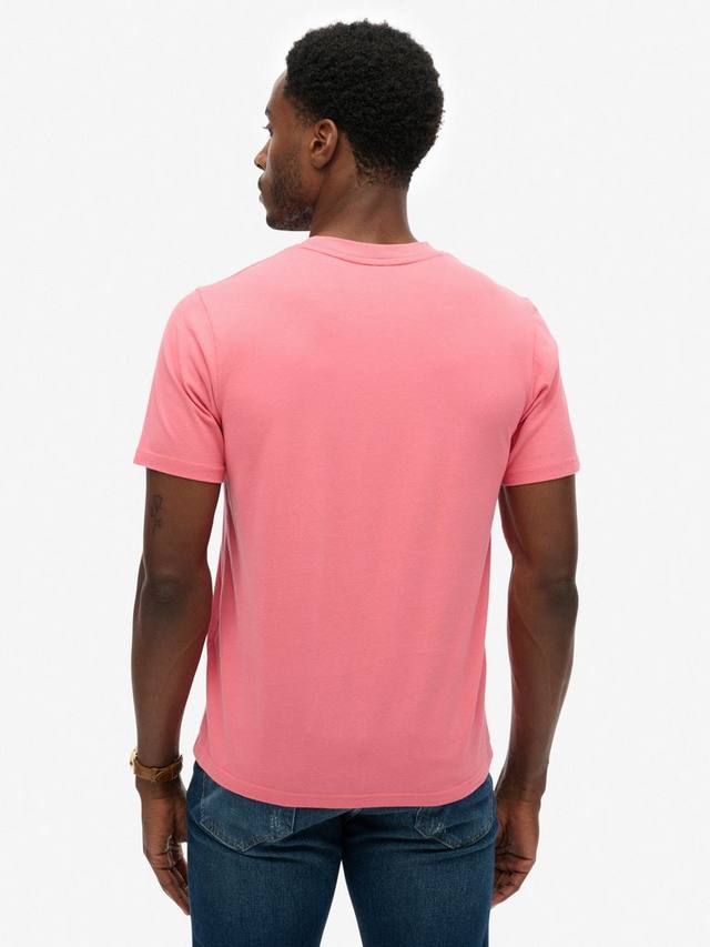 Футболка Outdoor Stripe Logo из хлопка свободного кроя Superdry, Desert Rose Pink — фото 2