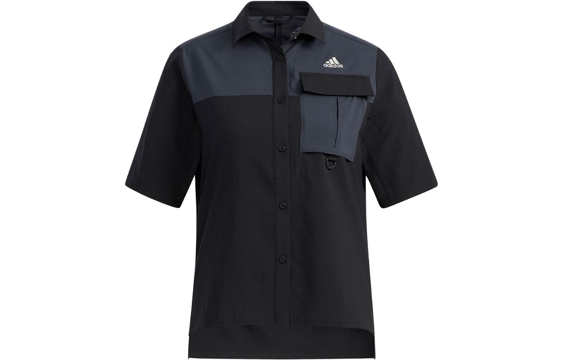 

Adidas Футболка женская черно-серая