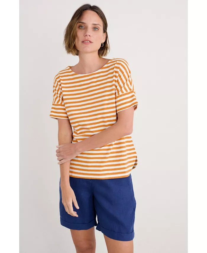 

Женская футболка Bryher View Seasalt Cornwall, желтый