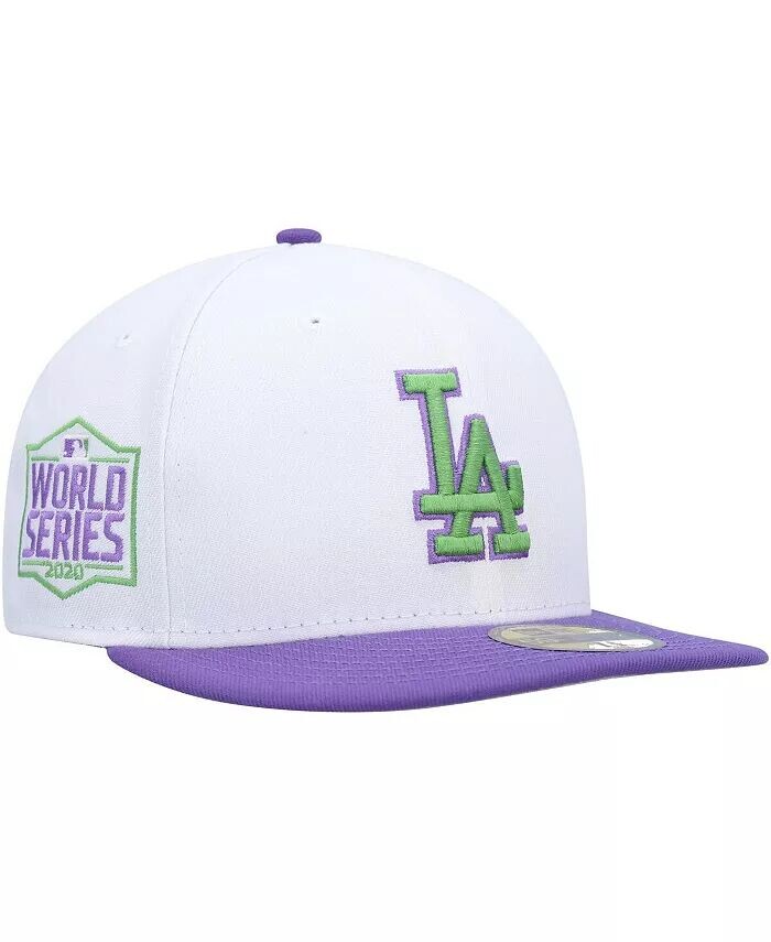 

Мужская белая бейсболка Los Angeles Dodgers World Series 2020 с боковой нашивкой 59FIFTY New Era