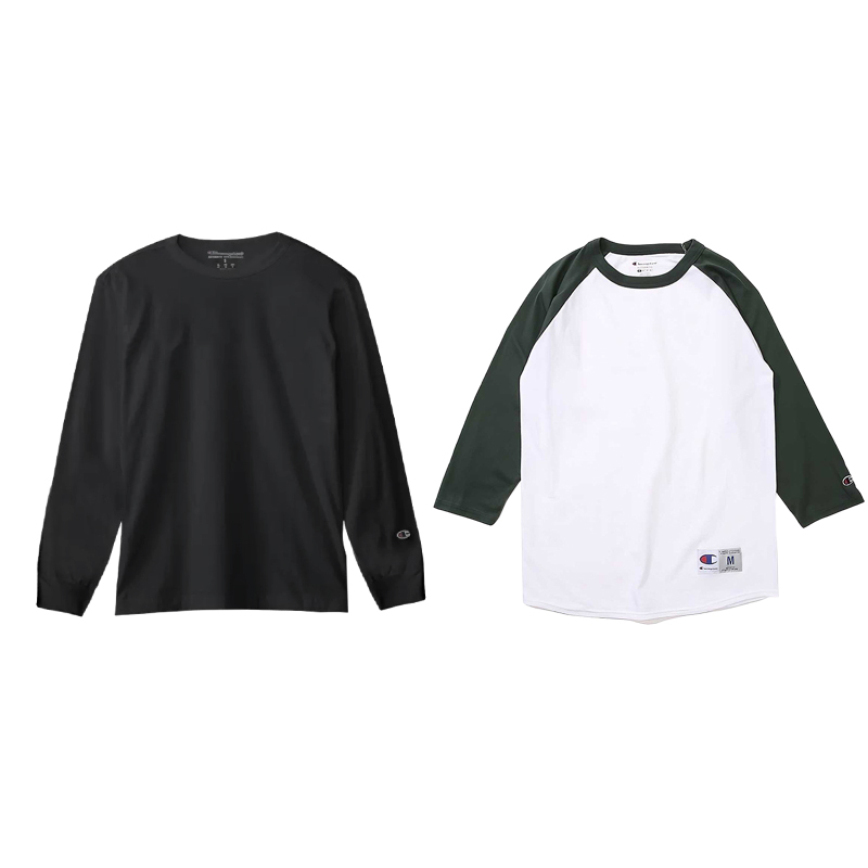 

Повседневная спортивная одежда унисекс 2 шт Champion, 2 шт (черно-белая основа с темно-зелеными рукавами)