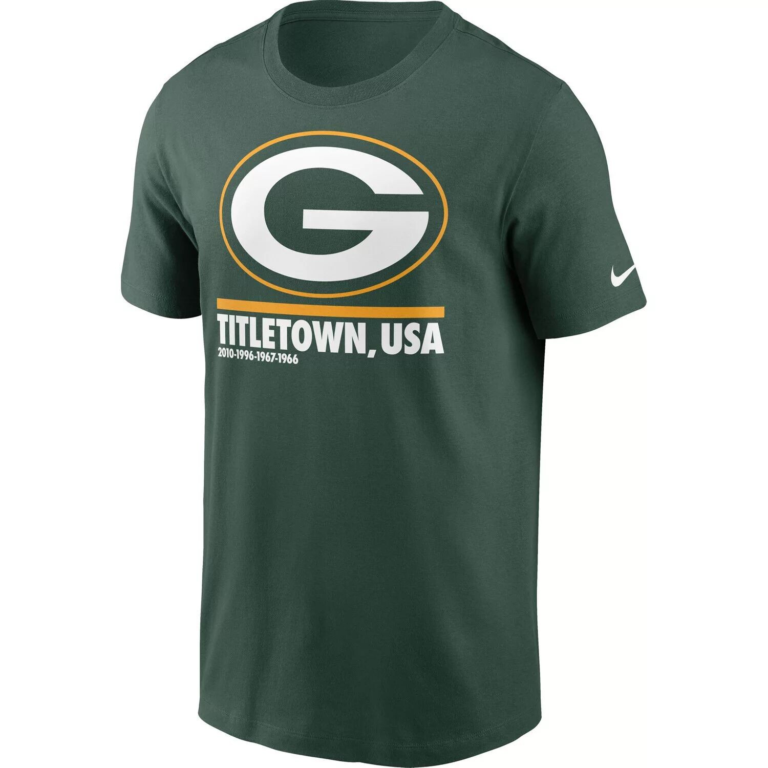 Мужская футболка Nike Green Green Bay Packers Hometown Collection Title Town — фото 2