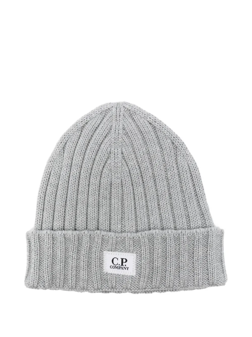 

Шапка бини в рубчик C.P. Company, серый