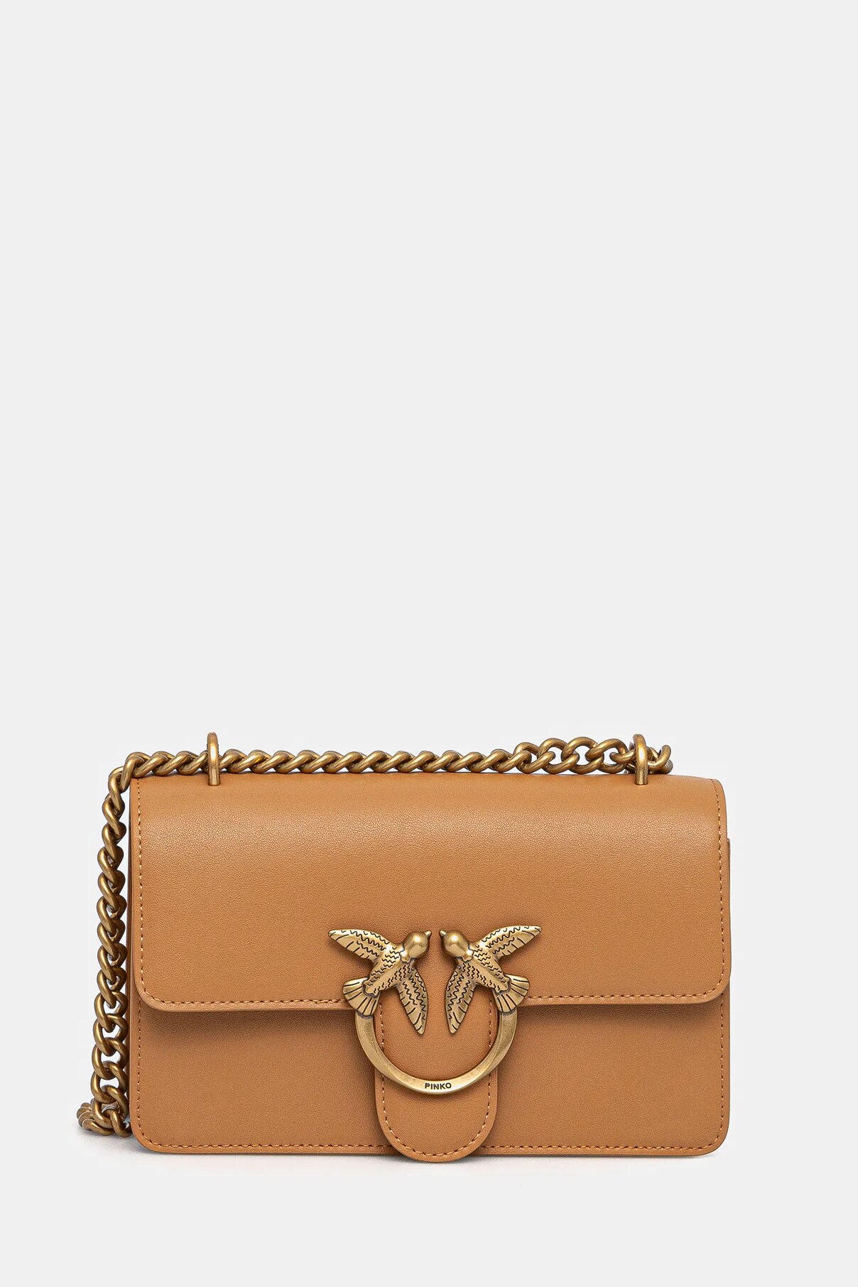 

Сумочка из кожи Pinko, коричневый