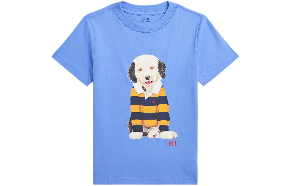 

Polo Ralph Lauren Футболка SS24 Hong Kong Island Blue детская, Синий, Polo Ralph Lauren Футболка SS24 Hong Kong Island Blue детская